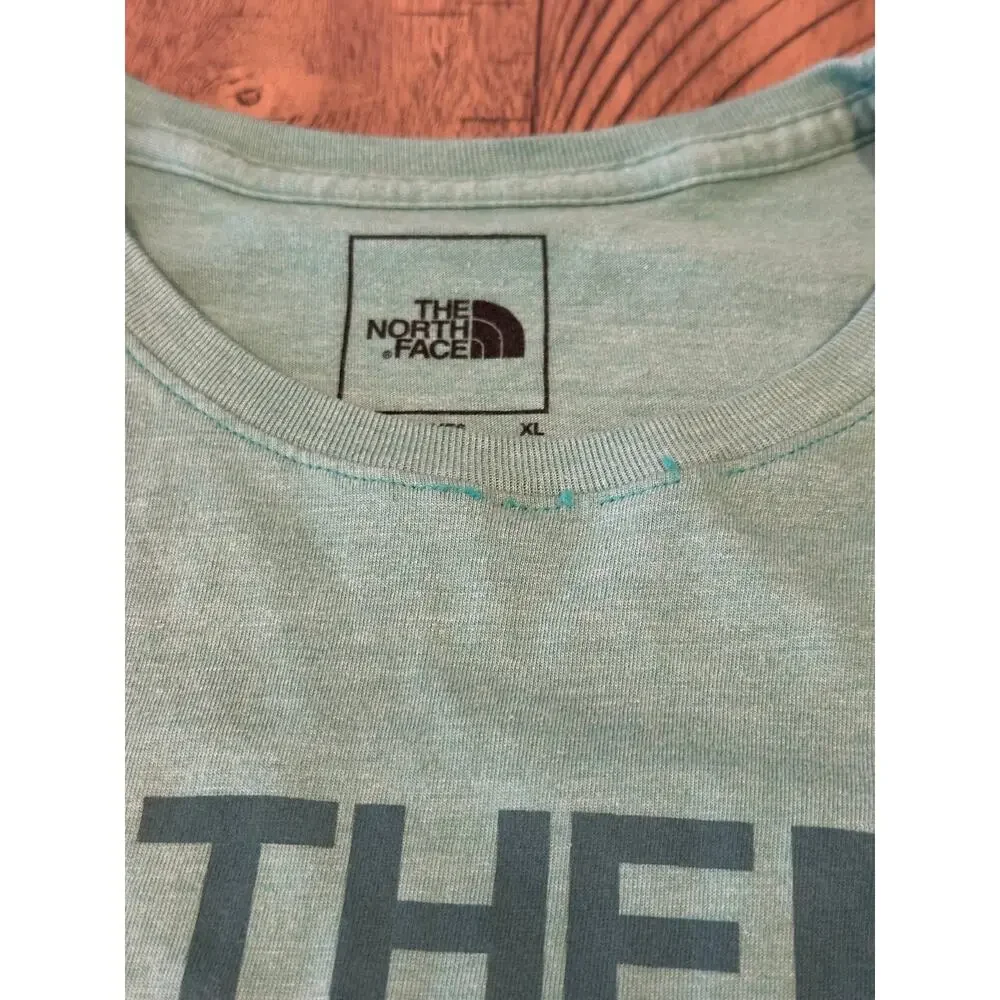 The North Face Green Half Dome Logo T-Shirt Men's Size XL Soft Short Sleeve Tee
